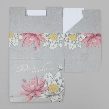 Gift folding box, packaging, "delicate lilies", 22 x 15 x 10 cm-6