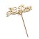 Topper "Happy Birthday", gold, mix, 5 different in the packing, give beautifully