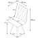 Dining stool Polini Home Rio SM, black-black color