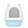 Domik toilet with a removable stand for a scoop, 50 x 40 x 41 cm, blue