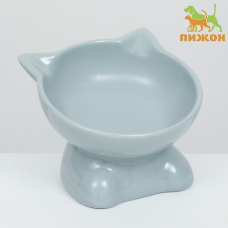 Ceramic “Kisa” bowl on a stall-lapcs 200 ml 13 x 12 x 8 cm, gray-1