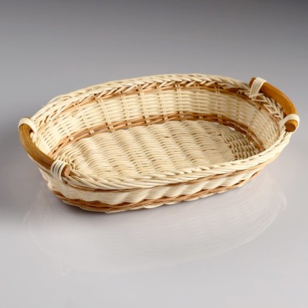 Cart with handles, 19 × 30 × 7 cm, rattan-2