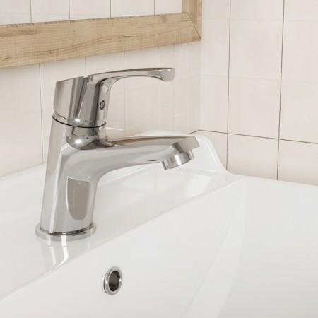 MILARDO STERM STESB00M01 shell mixer, single -leaf, cast -pouring, chrome-1