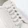 Shoes for shoes, steam, flat, 6 mm, 90 cm, packing 25 pcs, white color