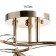 Erion chandelier 3he27 40w gold 50x50x24 cm Bayerlux