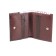 Wallet, button, 6 pockets, 1 section for trifles, n/k borderly fleet/Bordeaux crocodile