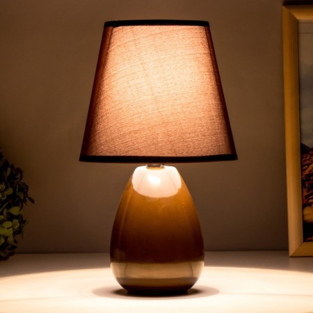 Gino table lamp E14 40W Chocolate 18x18x29 cm Risalux-2