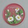 Saladnik "Happy holiday!" art painting, 28 cm, red