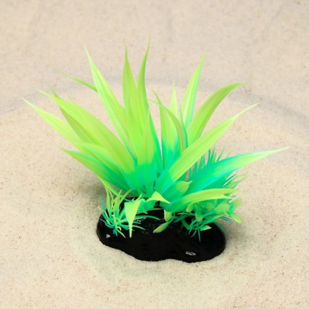 The plant is artificial aquarium, luminous, 10 cm, green-1