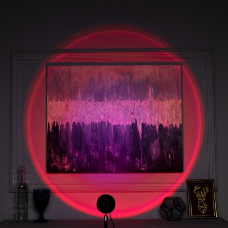 Light device "Sunset", 5 cartridges, height adjustment, multi -plate glow (RGB), 5 V-5
