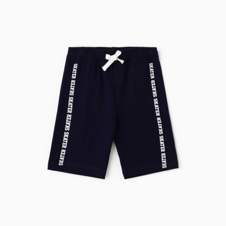 Shorts for a boy, dark blue color, height 116 cm