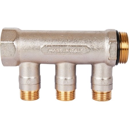 Collector Stout SMB 6211 011203, 1/2 ", 3 exits, with ball valves 1", blue pens-2