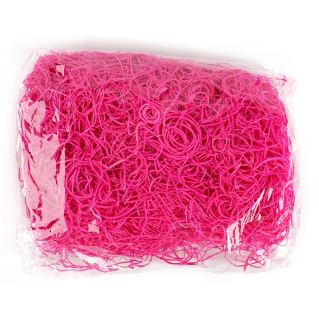 Filling of decor "hay", 100 g, pink color-2