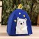 Bath cap with applique "Shy bear"