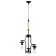 Derin lamp "3x e27 black 36x35x66cm