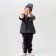 Hat for a boy, dark gray/star, size 54-58