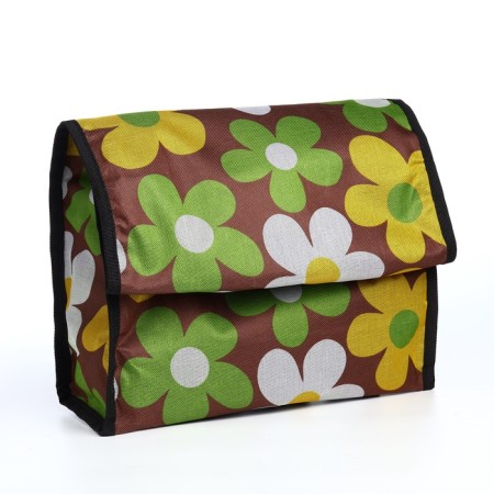 Folding bag on Velcro, 2 wheels, colorful color-3