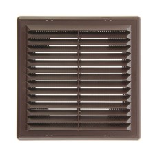 Ventilation ERA 1515 r, 150x150 mm, with a grid, detachable, brown