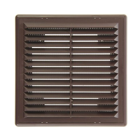 Ventilation ERA 1515 r, 150x150 mm, with a grid, detachable, brown