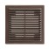 Ventilation ERA 1515 r, 150x150 mm, with a grid, detachable, brown