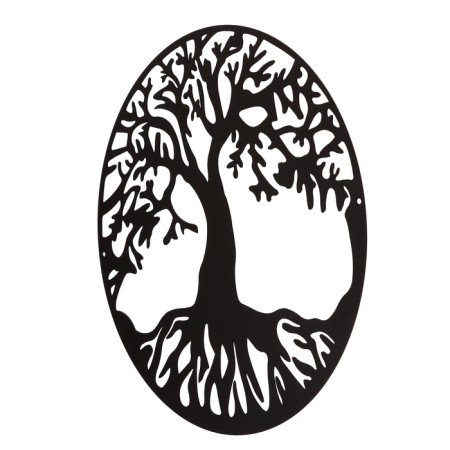 Panel "Tree of Life" Black, D-400mm-2
