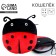 Baby soft wallet "God's ladybug", 10*11 cm, red