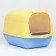 Domik toilet 36 x 37 x 51 cm, blue-yellow