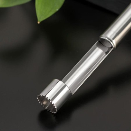 Knife for the core of the share "metallic", 21 cm, silver color-1