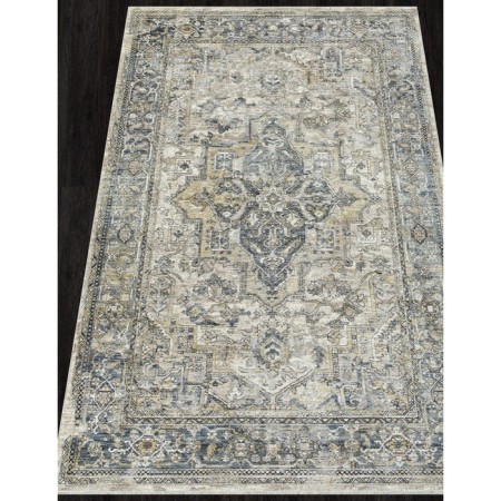 Rectangular Lysandra Hali Shanti carpet, size 300x200 cm, Cream color-1
