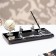 Set of desktop 6V1 with calculator, 16x36 cm, black