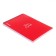 Notepad for spirals A5, 80 sheets, cage, Erichkrause "Words", plastic cover silk -screen cover, OFSET BELICT 100%, red