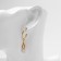 Earrings with pearls "abstraction" Fortune, color gold