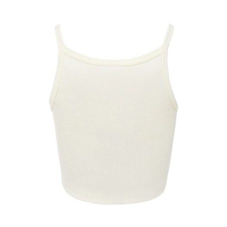 T-shirt shortened female Minaku: Basic Line Color Ecrew, rr 42-8