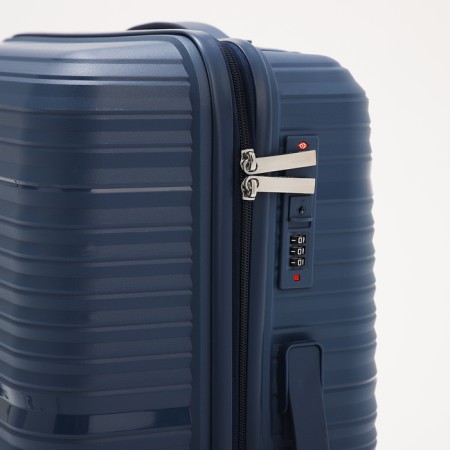 Middle suitcase 24 ", lightning department, code castle, 4 wheels, blue color-3