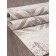 Rectangular carpet Merinos Naturel, size 100x200 cm, color Beige-Blue