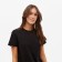 Women's T-shirt Basic Line Black Black, Rr. 42