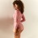 Swimsuit female separate minku pink color, size 46
