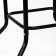 Set of garden furniture: square table and 2 brown stools
