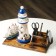 Set of desktop "Mayak": stand for pens, business card holder, 14 x 30 x 27 cm