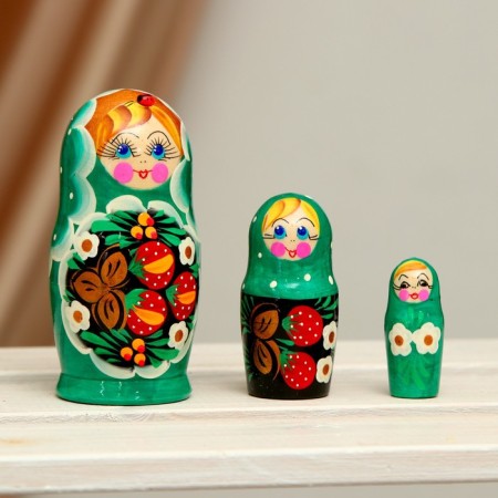Nesting doll 3 in 1 (color and pattern may differ), mix