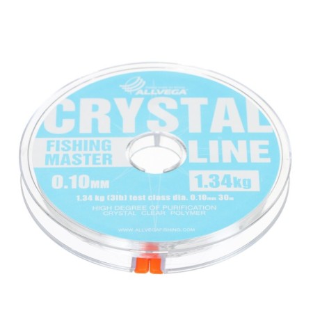 Monophile Fine Allvega Fishing Master Crystal, diameter 0.10 mm Test 1.34 kg, 30 m
