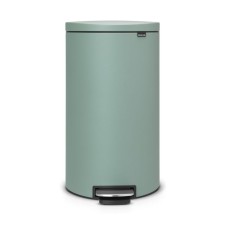Мусорное ведро Brabantia FlatBack+, с педалью, цвет минерально-мятный, 30 л