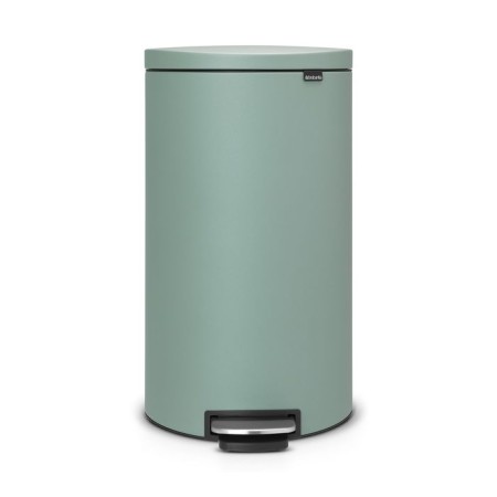 Garbage bucket Brabantia FlatBack+, with a pedal, mineral-low color, 30 liters