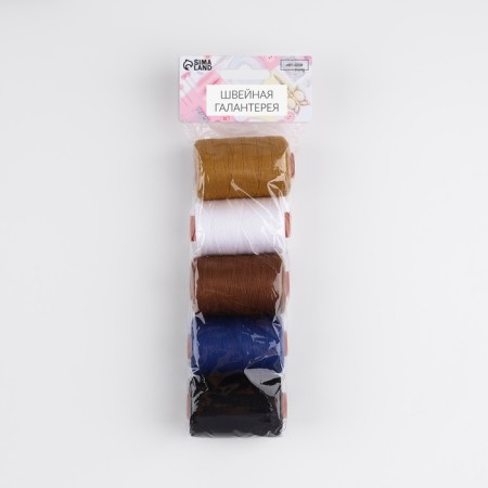 A set of thread jeans No. 4, 20/3, 300 m, 5 pcs, color colorful color-1