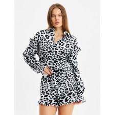 Комплект женский (рубашка, шорты) KAFTAN "Муслин: leopard" р. 44-46