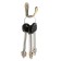 Hook furniture tundra TKO008, one -rod, bronze, 8 pcs TMP