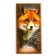 Wooden backgammon "Fox" with checkers 40 x 40 cm, board game