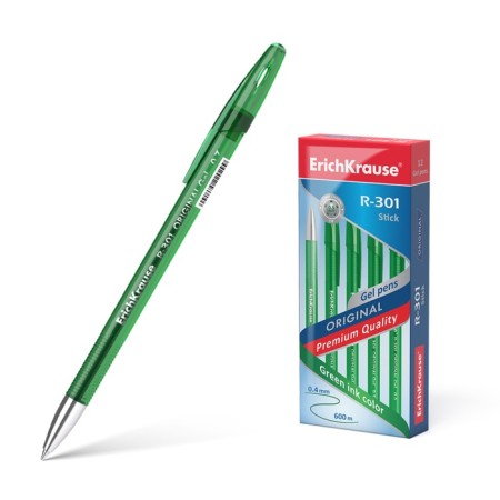 Gel handle R-301 Original Gel, node 0.5 mm, green ink, letter line length 600 meters