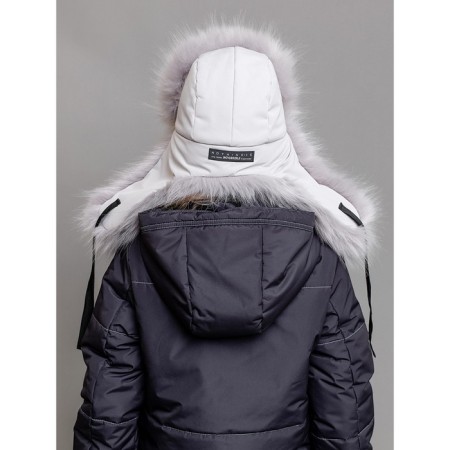 Children's cap, size 54, gray color-5