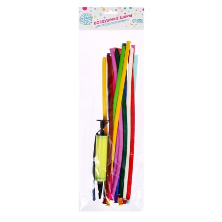 Ball for twisting 160, (set of 18 pcs.), Pump, color mix-1